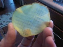 translucent dehydrated potato